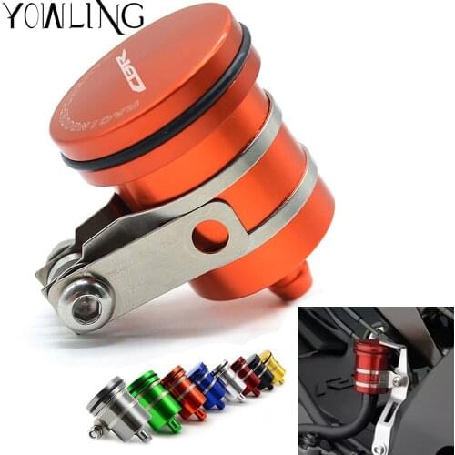 Universal CNC Rear Brake Clutch Tank Motorcycle Fluid Reservoir Oil Cup Cover For Honda CBR600RR CBR 600 RR 2003 2004 2005 2006