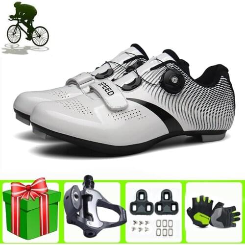 Cycling Shoes Men Road Bicycle Sneakers Outdoor Sport Ultralight Sapatilha Ciclismo Hombre Self-Locking Spd-sl Bike Shoes