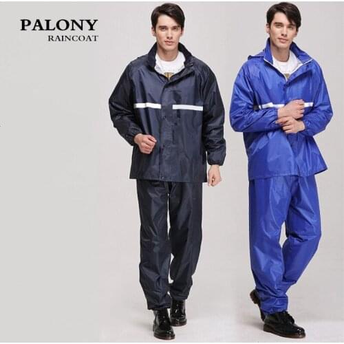 PALONY Waterproof Rainproof Rain Jacket Women & Mens Suit Hood Raincoat for Motorcycle Raincoat Outdoors Camping Fishing