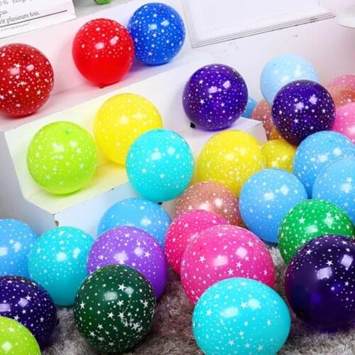Sky Star Printing Balloon Wedding Birthday Party Decoration Latex Ballons 20 Pcs/Lot
