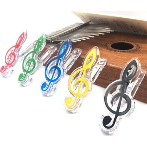 1PCS Music Score Clip Musical Book hook Note Clip Plastic Piano Music Book Page Clip Treble Clef Clip guitar Accessories