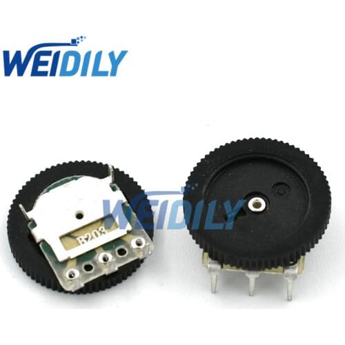 10PCS/LOT 16*2mm Single Gear tuning potentiometer B203 20k 3Pin Dial Potentiometer