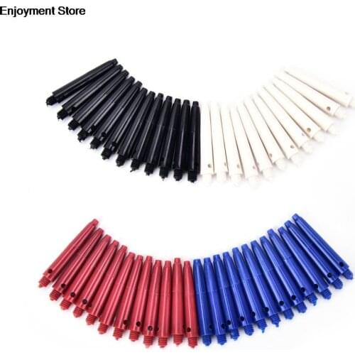 12Pcs Nylon Dart Shafts 35mm Screw Thread Darts Rod Stems Darts Accessories For Darts Stems Replacement Black/ Blue/ Red/ White