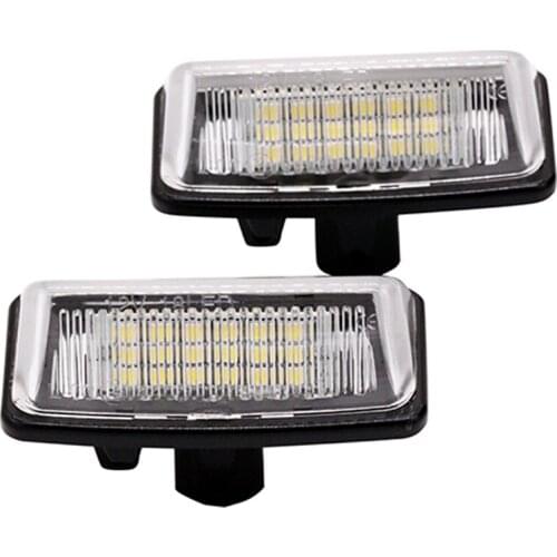 SUNKIA 2PCS/set LED License Plate Lamp 4X brighter than stock lamp Error Free Low power consumption for Toyota Crown(03~09)
