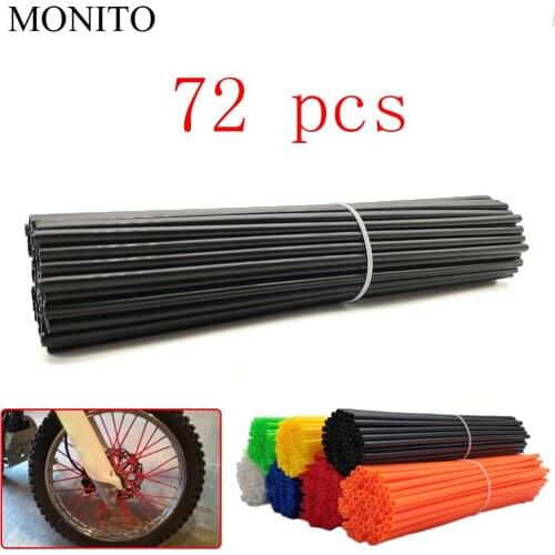 72 Pcs Motorcycle Dirt Bike Wheel Rim Spoke Rims Skins Cover Protector For GAS GAS EC 2T 4T FSE/FSR RR/RS HUSQVARNA TC125 TE125