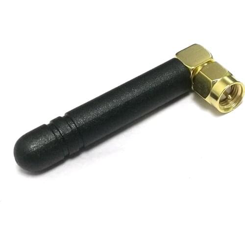 1PC NEW 2.4Ghz wifi antenna 3dbi OMNI SMA male right angle connector 5cm 2400Mhz aerial wireless signal booster