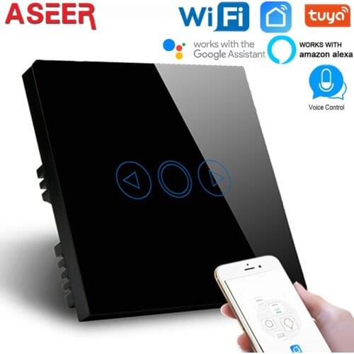 ASEER,UK Standard WiFi Dimmer Switch,Smart Light Touch Switch Timing & Dimming Function,AC110V-240V,Compatible Alexa & Google