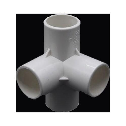 20mm 25mm 32mm PVC Four Way Joint Garden Irrigation Watering Tube Adapter Pipe Fittings