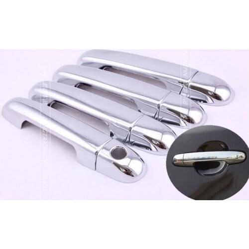 For Kia Forte Kia Cerato 2009 2010 2011 2012 New CHROME CAR DOOR HANDLE COVER TRIM MOLDING Trim Free Shipping