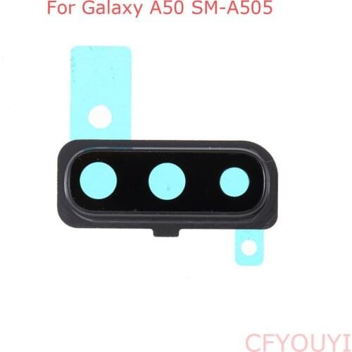 For Samsung Galaxy A50 A505 Back Camera Lens Ring Cover with Glass Lens Replacement Part