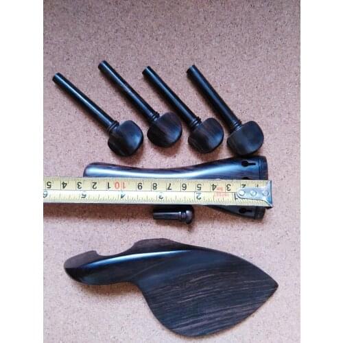 1 Set Quality Original VIOLA Fitting including tail piece chin rest 4 pegs and end pin