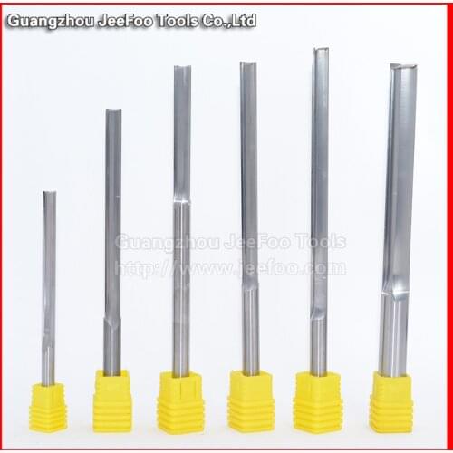 Carbide Two Double Flute Straight Router Bits End Mill Straight Slot Milling Cutter Woodworking cutter for Foam