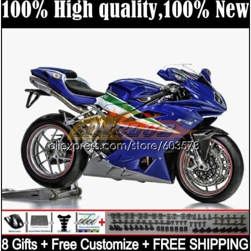 Body For MV Agusta F4 R312 750S 1000 R 750 1000CC Kit 51CL.23 1000R 312 1078 1+1 2005 2006 MA MV F4 05 06 Fairings gloss blue