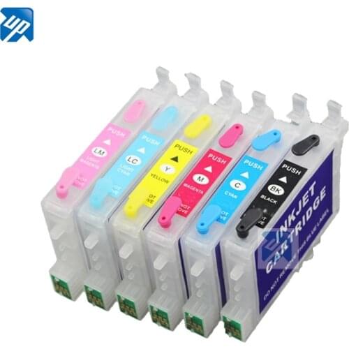 T0481 - T0486 refillable ink cartridge for epson RX500 RX600 R300 R300M R320 R220 R200 R340 RX620 R320 R340 RX640 with arc chip