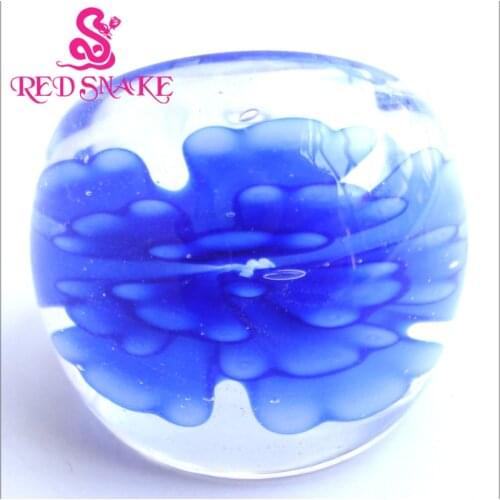 RED SNAKE Brand Fashion Ring Handmade Murano Glass Multifarious Rings RSMG0000#7