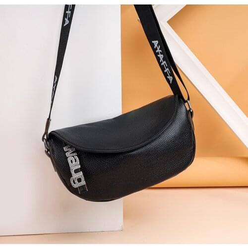 Fashion Genuine Leather Shoulder Bags Cowhide Women Messenger bag Retro Solid Color Ladies Large-capacity dumpling buns Handbags