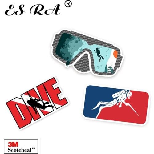 1 Piece Diving Stickers Outdoor Flippers Decorate Car Decal Waterproof Pegatinas for Laptop Luggage Bicycle Pitcher Motor