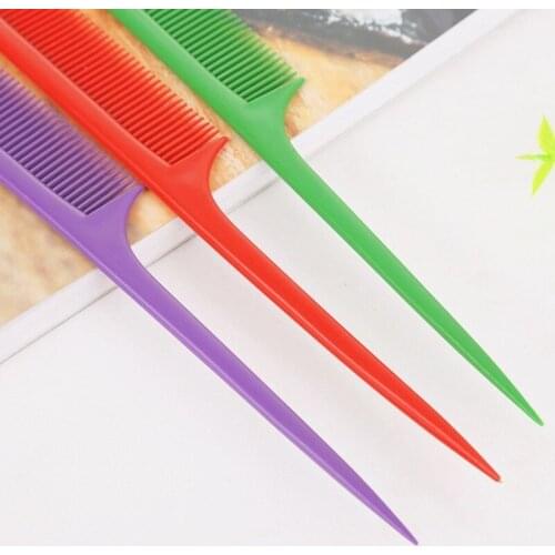New Portable Plastic Fine-tooth Comb Anti-static Sharp Tail Comb Durable Hair Style Carbon Fiber Comb Useful Hair Styling Tool