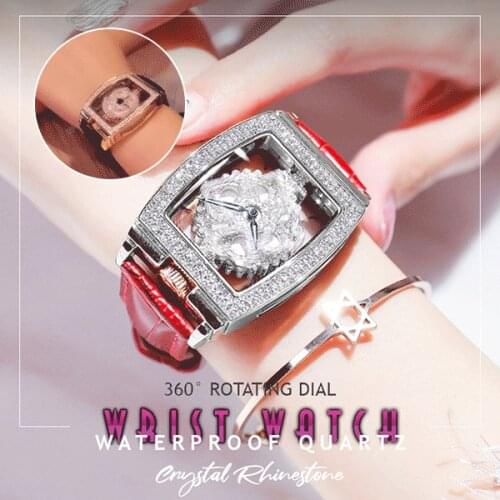 2021 New Womens Watch Casual Dress Ladies Watch Fashion Waterproof Steel Quartz Wrist Watches Revolving Watch Dropshipping