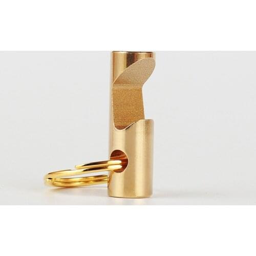 NY 1PC EDC Portable Pocket Tools Brass Opener Bottle Pure Copper Keychain Mini Pendant Outdoor Camping Survival Equipment