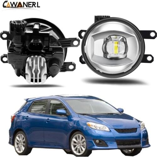 Fog Light Assembly 30W 8000LM Car Right + Left Side LED Lens Fog Lamp DRL Daytime Running Light 12V For Toyota Matrix 2008-2013