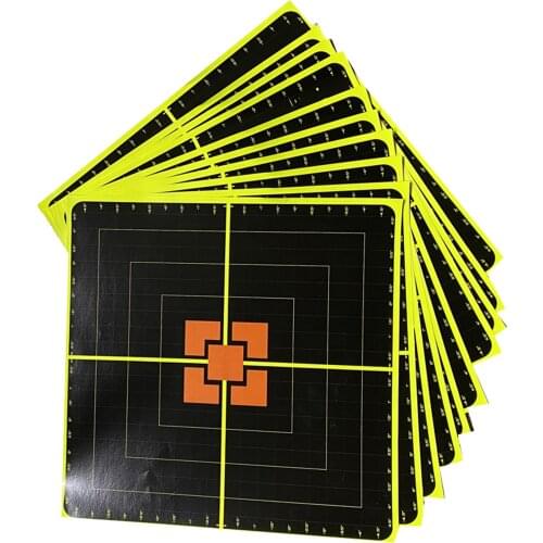 10 Sheets Reactive Paper Target Stickers for Shooting Training