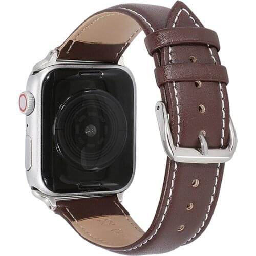 Leather loop Bracelet Belt Band for Apple Watch 6 SE 5 4 3 2 1 38MM 44MM 40MM Strap for i Watch 42MM Wristband for Women Men