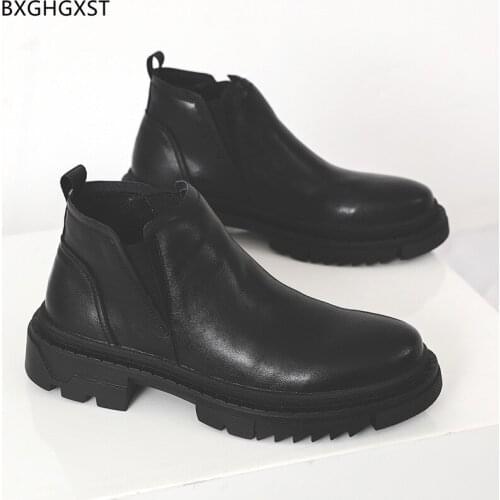 Luxury Brand Motorcycle Shoes Mens Boots Casual Black Designer Shoes for Man 2021 Chelsea Boots Men Ankle Boots for Men Male