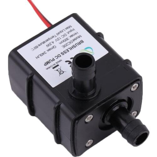 Ultra-quiet DC 5V 12V 3W 240L/H Flow Rate Waterproof Brushless Pump Mini Submersible Water Pump Solar Micro USB Submersible Pump