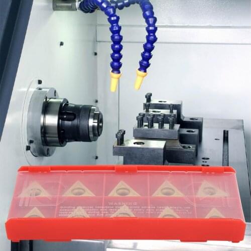 Lathe turning tool 10pcs TCMT 16T304 Triangular Tungsten Steel Carbide Blade Insert CNC Turning Tool turning knife