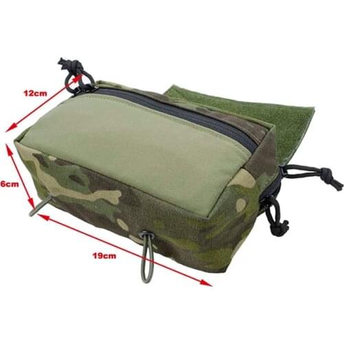 Outdoor TMC Hunting Airsoft Drop Pouch Bag Multicam Tropic for MCR Tactical Vest SS Chest Rig Plate