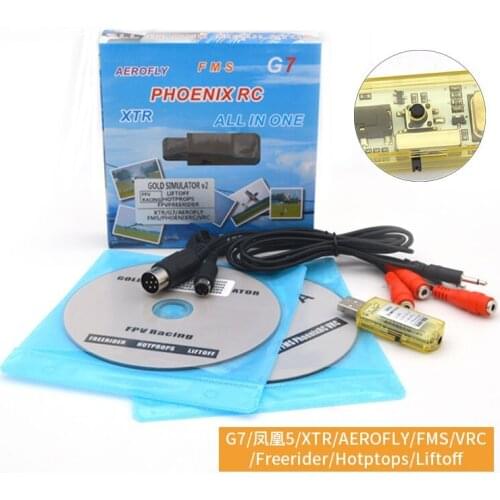 Upgraded 22 in 1 Simulator 22in1 RC USB Flight Simulator Cable Support Realflight G7 Phoenix 5.0 AEROFLY FMS Series