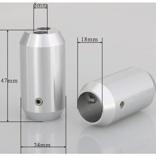 4pcs Speaker Cable Audio Wire Pant Boot 1 to 2 Y splitter 18mm Diameter DIY Audio Cable HIFI 2x8mm