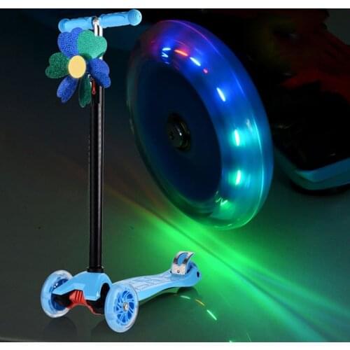 80mm 100mm 120mm Scooter Wheel LED Flash Light Up Scooter Wheel for Scooter Bearings with 5 Colors Skate Wheels High quality
