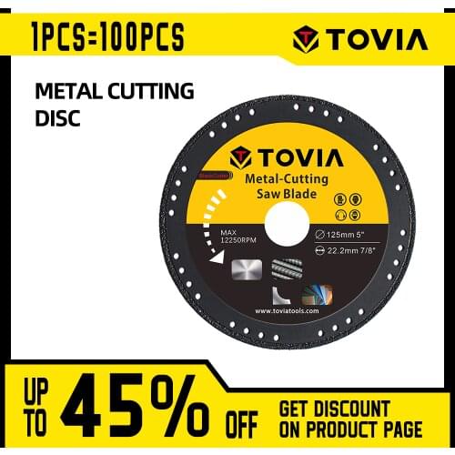 TOVIA 125mm Diamond Cutting Disc Circular Saw Blade Cutting Metal Stainless Steel Cut-off Wheel for Angle Grinder Saw Blade