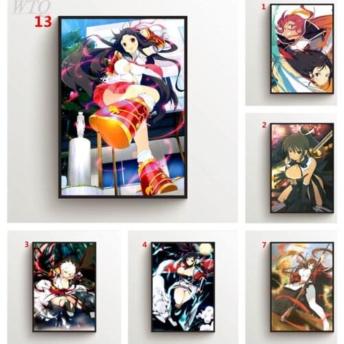 Senran Kagura Asuka Homura Yumi Anime Posters Canvas Painting Wall Decor Posters Wall Art Picture Room Decoration Home Decor