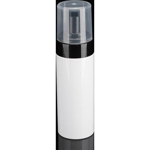 200 X100ml/120ml/150ml White Cosmetic Foaming Bottle Empty Froth Pump Soap Mousses Liquid Dispenser Foam Bottle With Black Cap