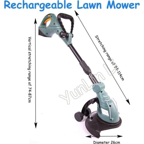 18V Li-ion Battery Cordless Grass Trimmer Reel Mower Lawn Mower Telescopic Handle Mower Pruning Garden Power Tools