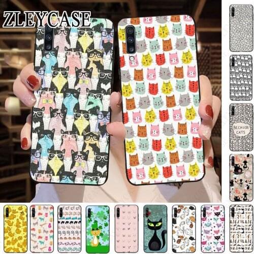 A Pile Of Cats Soft Phone Case For Samsung Galaxy A50 A10 A20 A20E A20S A30S A40 A51 A71 A70 A5 A6 A7 A8 Mobile Cover