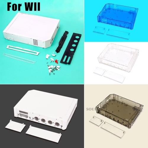 Full Case Cover With Button for Nintend Wii With Retail Packing Cover Housing Case Shell for Wii Console Dropshipping