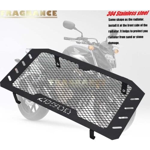 Black Motorcycle Accessories radiator grille guard protection Stainless Steel For Honda CB500R CB 500R CB500 R 2013-2015