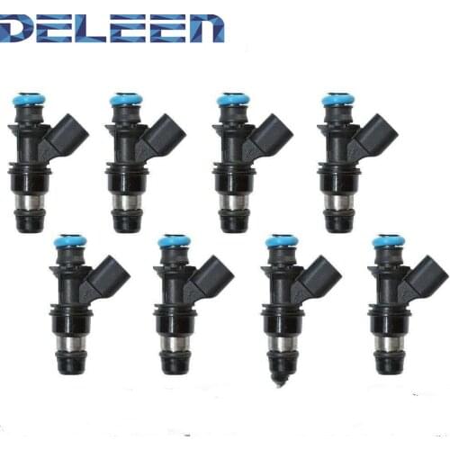 Deleen 8x High impedance Fuel Injector 12580681 (2-HOLE) upgrade For Chevrolet Car Accessories