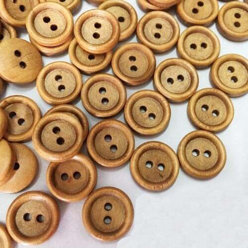 Wooden Buttons Natural Wood button Fashion clothes buttons for Clothing sewing Accessories