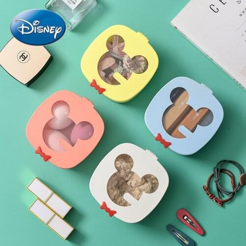 Disney Mickey Mouse Jewelry Box Female Jewelry Storage Box Hand Jewelry Box Earring Earring Hairpin Headwear Storage Box Plastic