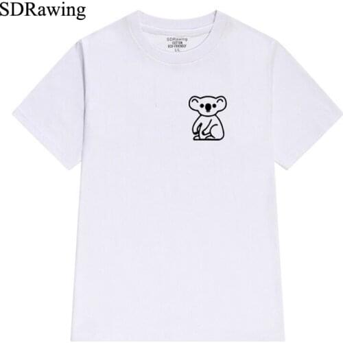 Koala Animal cotton t Shirt Unisex or Womans Shirt Zoo Koala Bear Marsupial Nature Cute Australia Graphic Tees Hipster tops
