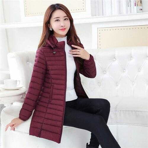 Womens Winter Jacket Casual Long Parka Women Winter Coat Women Slim Fashion Cotton Jacket Winter Chamarras De Mujer Large Size