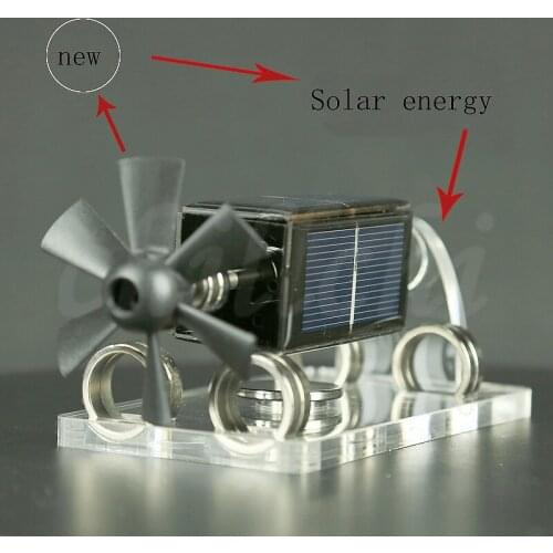 Best seller.Magnetic suspension solar motor creative magnetic levitation ornaments fan leaf science gift