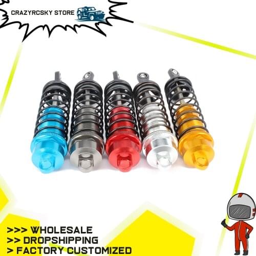 Oil adjustable 122mm aluminum shock absorber damper for rc car 1/8 buggy truck upgraded hop-up parts hsp hpi losi axial