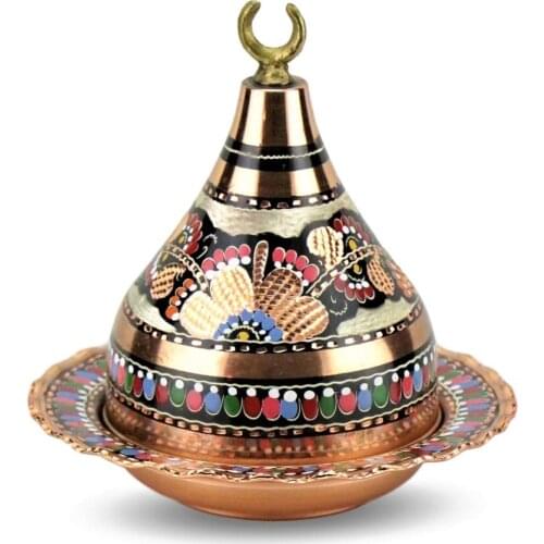 Rose Flower Copper Kubbeli Sugar Bowl