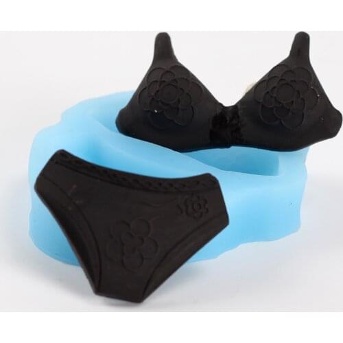 Nicole Bra and Panties Shapes Silicone Molds Fondant Cake Decorating Tools Fun Mould